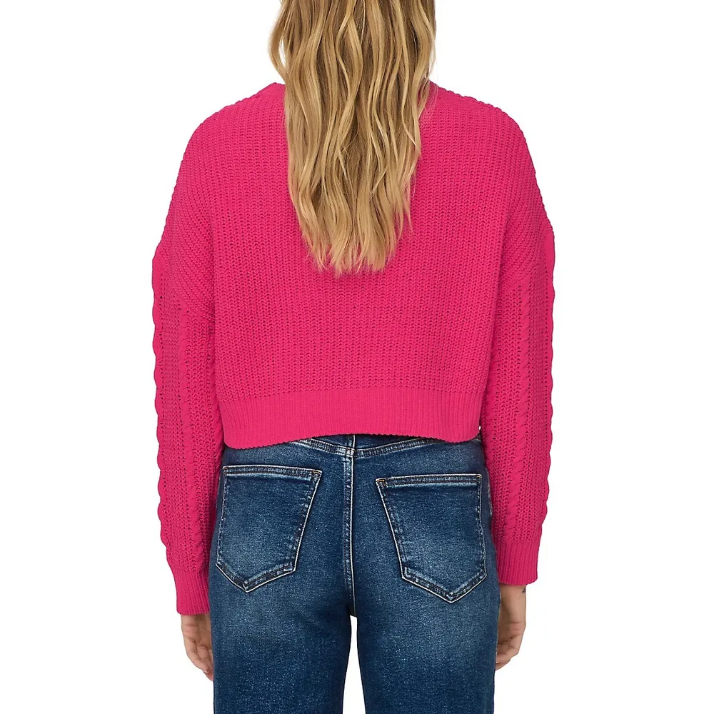 Cropped Chenille Sweater - Shop Now!