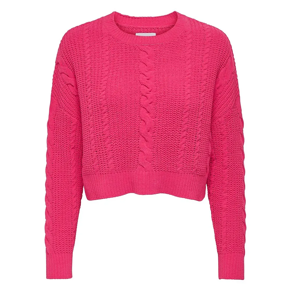 Cropped Chenille Sweater - Shop Now!