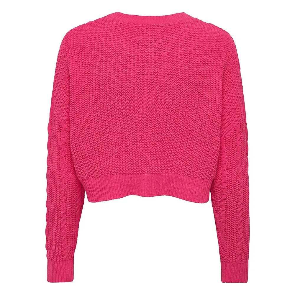 Cropped Chenille Sweater - Shop Now!