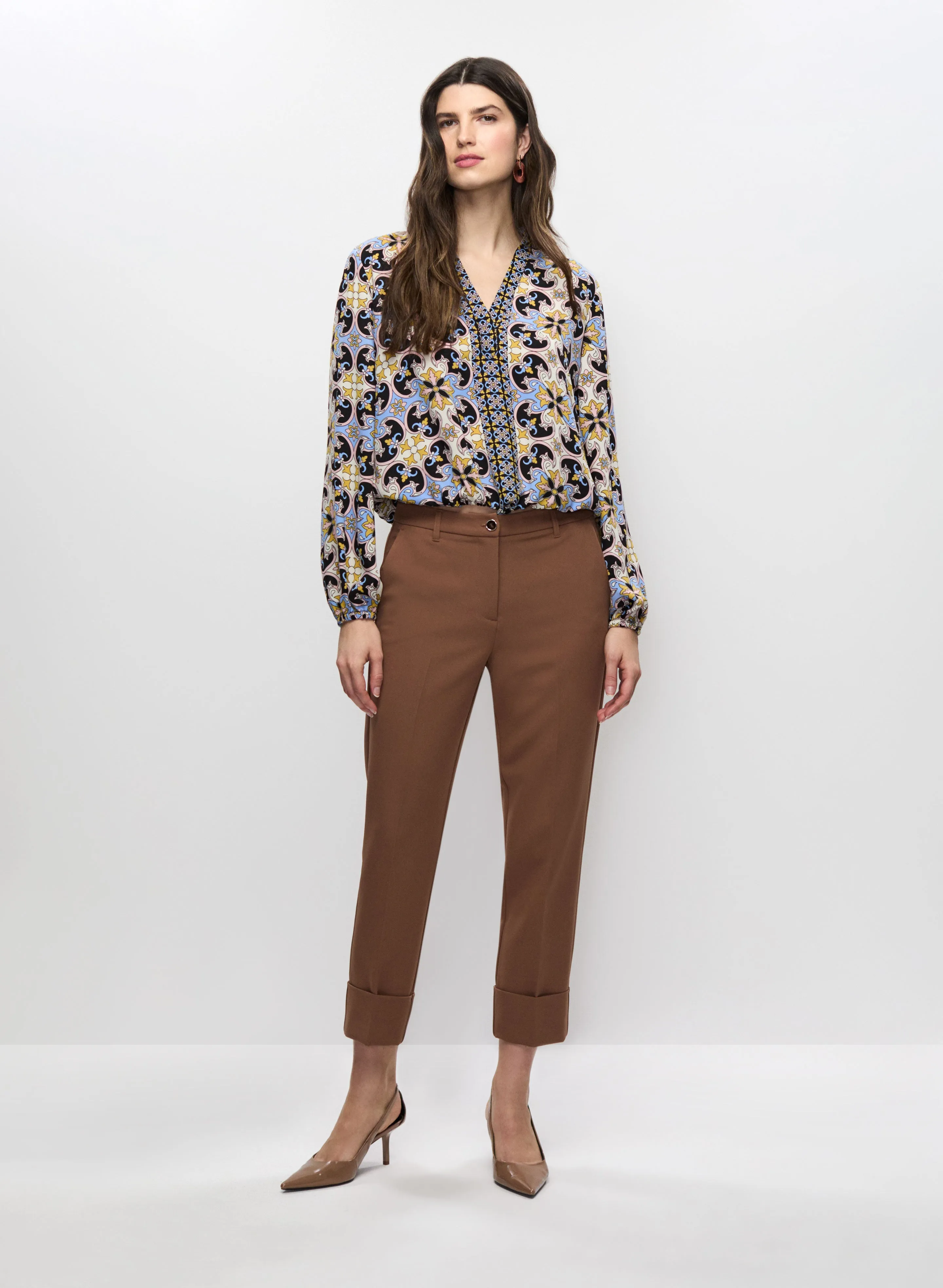 Paisley Top & Cropped Trousers