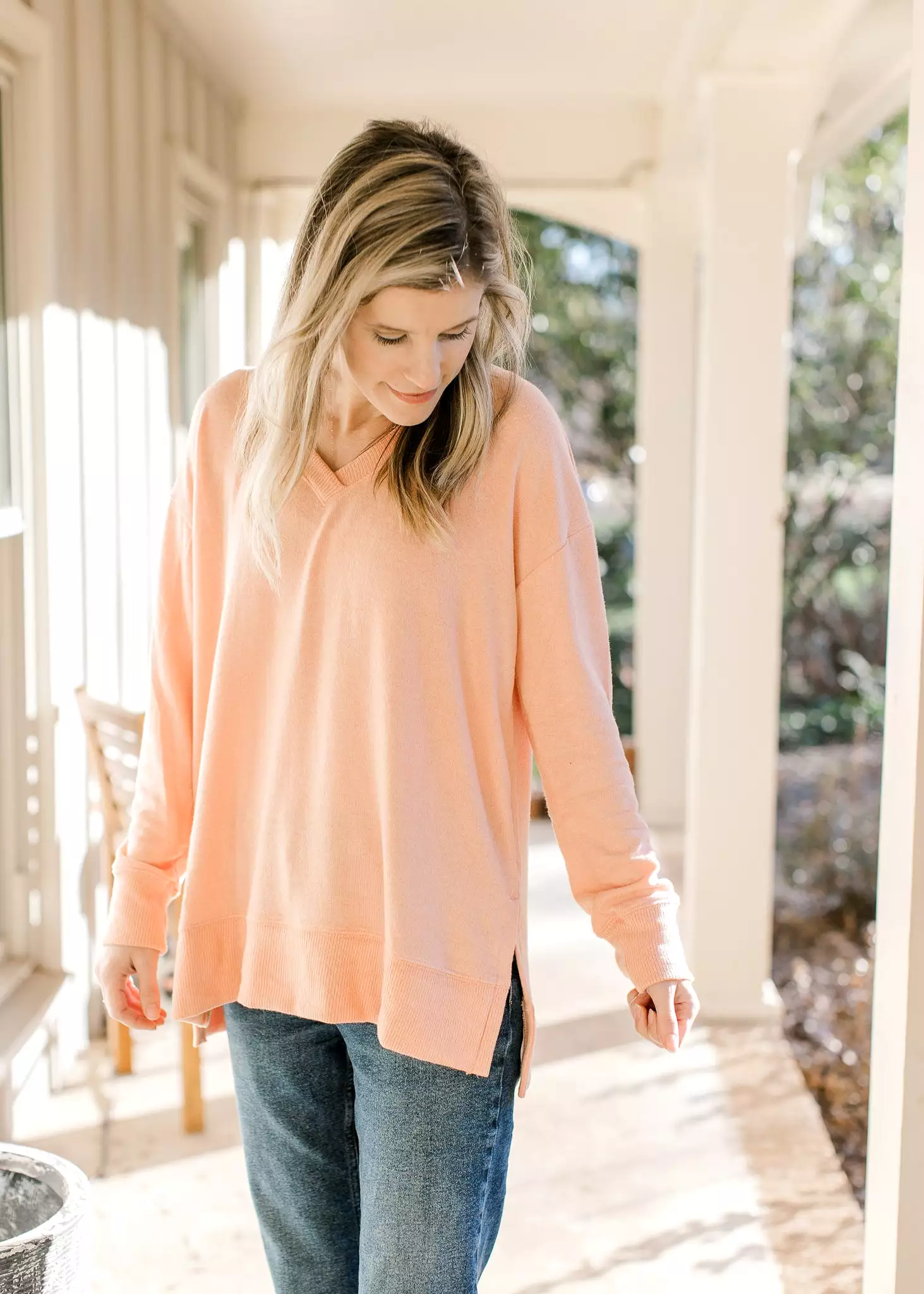 Peach Color Sweater