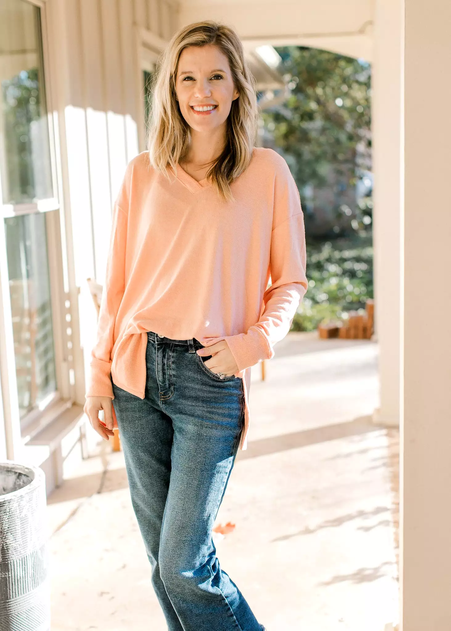 Peach Color Sweater