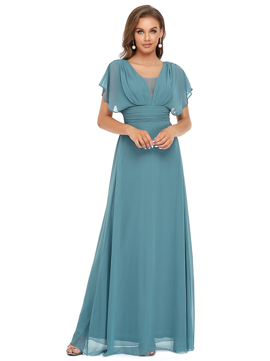 Peony Flare Sleeves Dress - 8 Color Options.