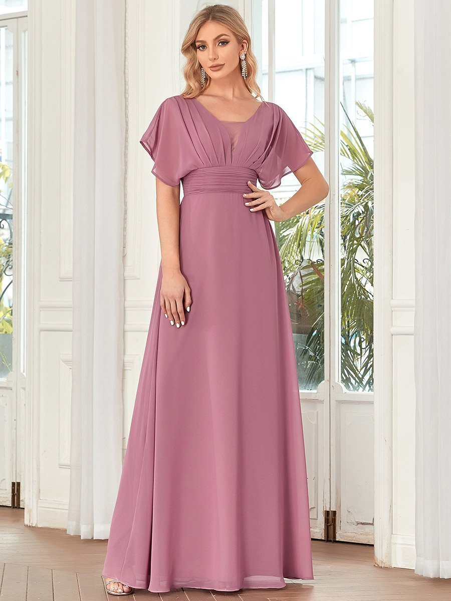 Peony Flare Sleeves Dress - 8 Color Options.