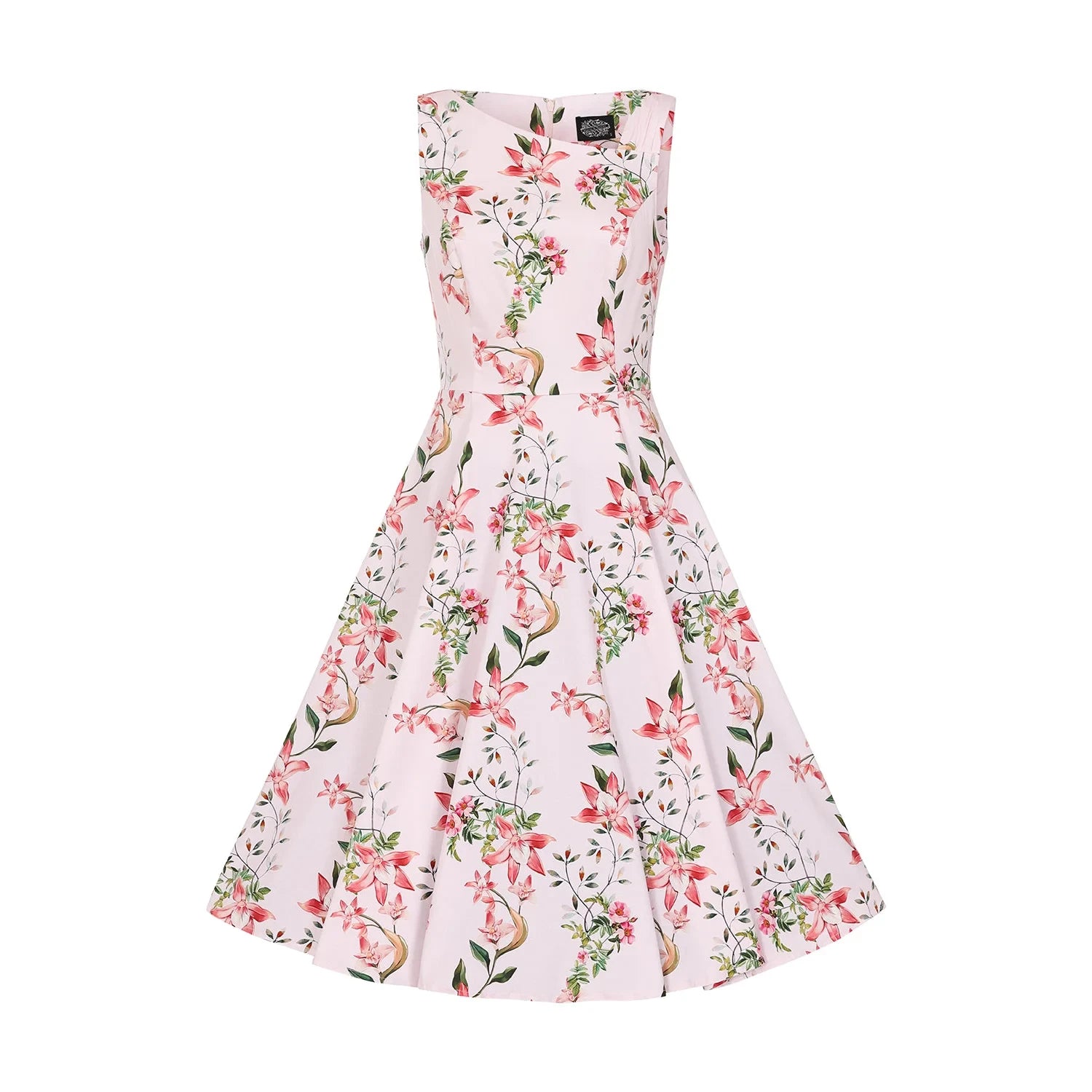 Pink Floral Summer Party Dress