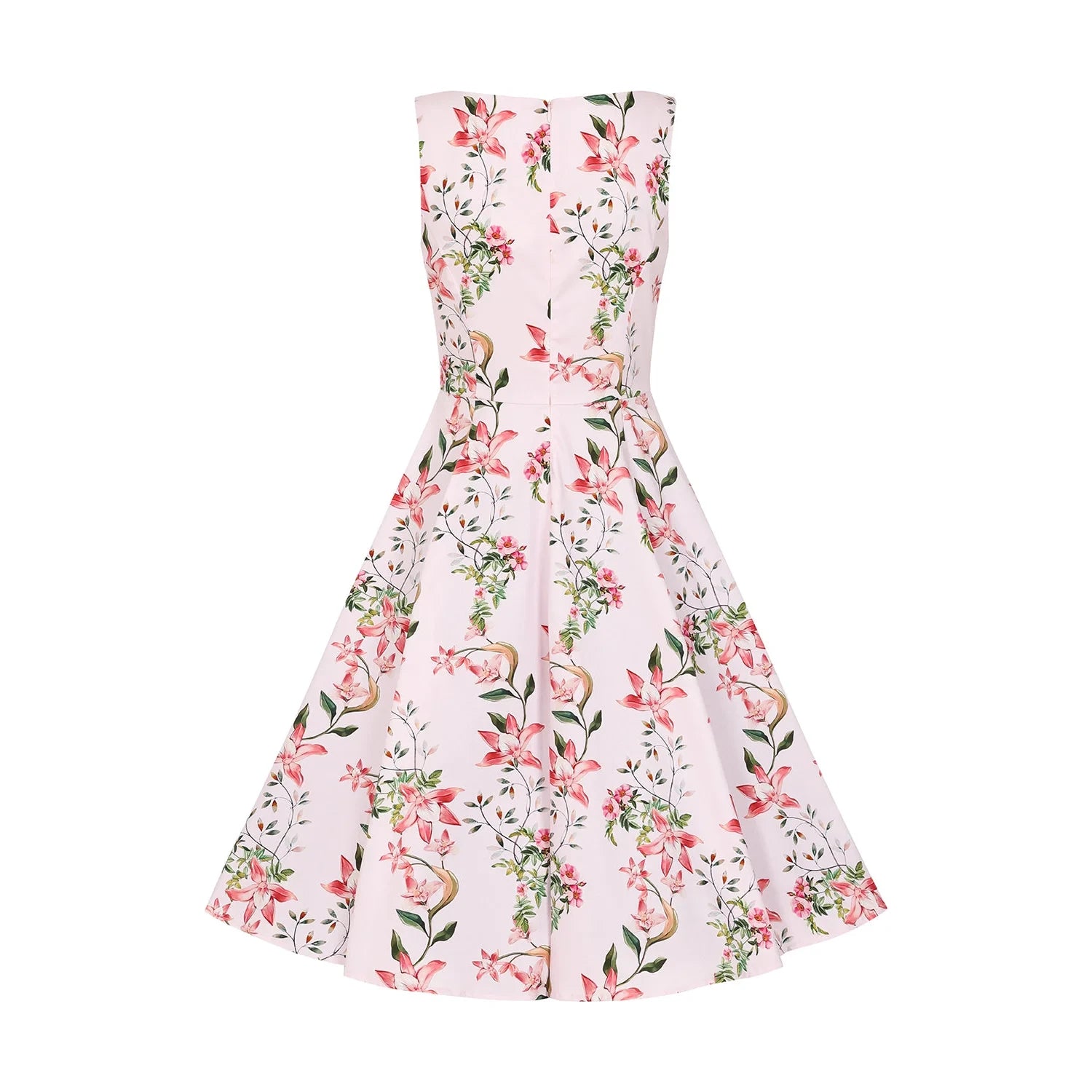 Pink Floral Summer Party Dress