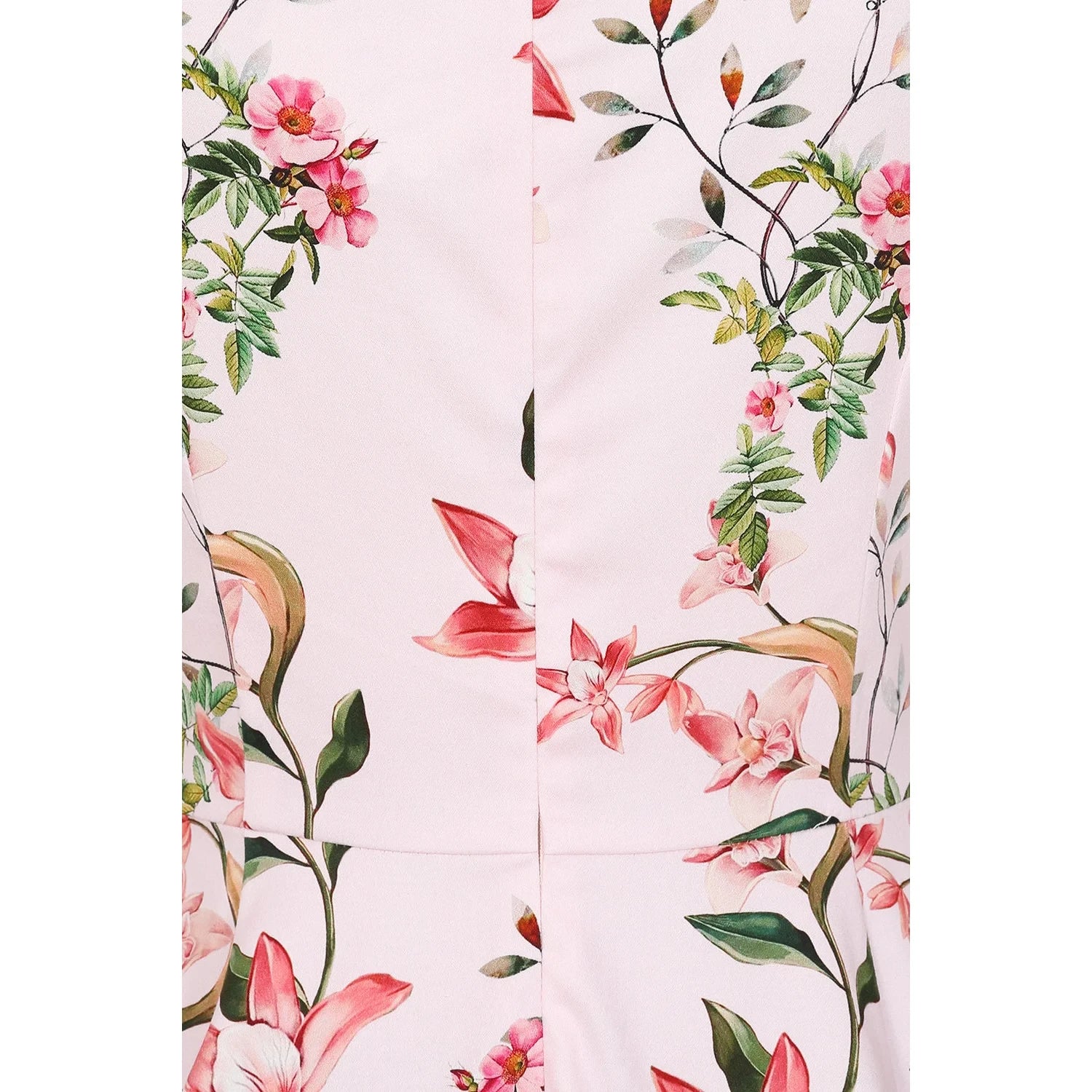 Pink Floral Summer Party Dress