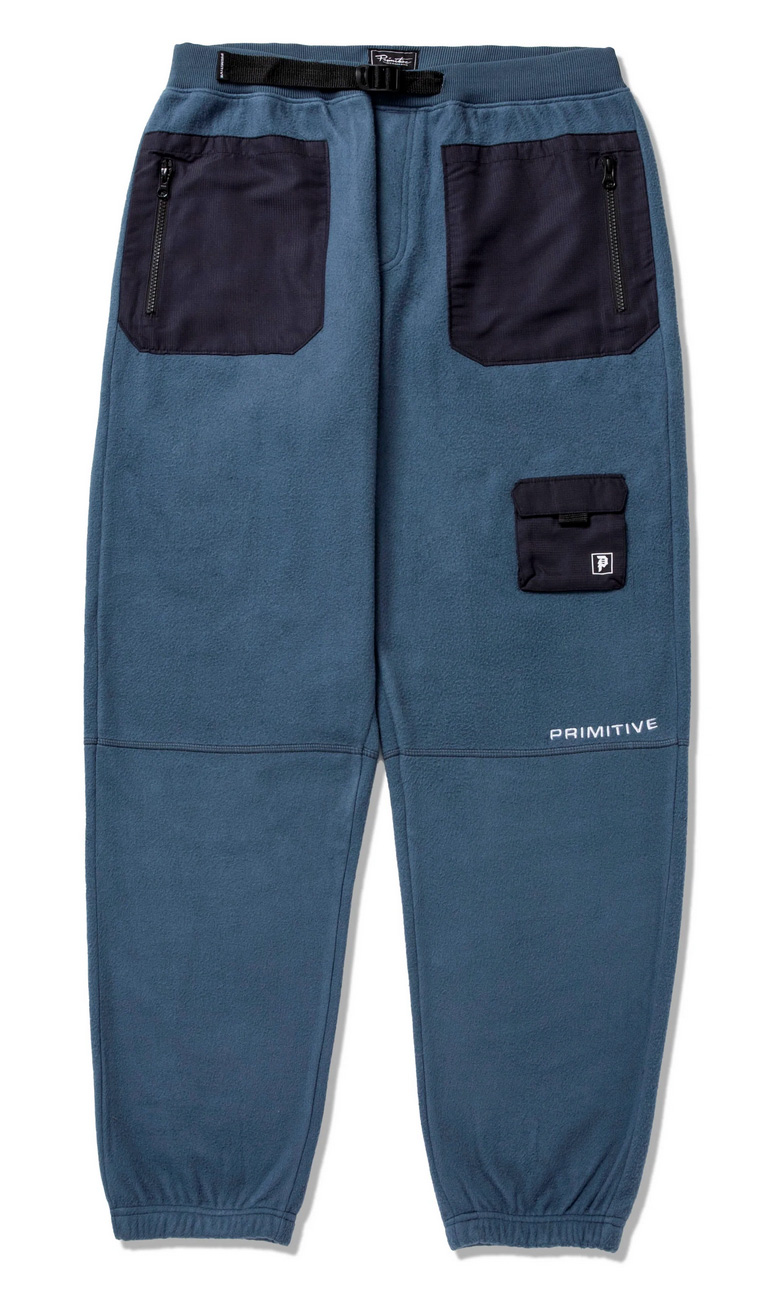 PRIMITIVE Blue Polar Fleece Jogger Pants