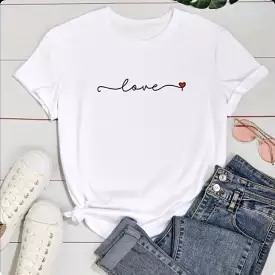 Printed Love T-Shirt