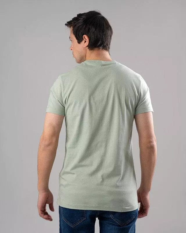 printed mint t-shirt with round neck