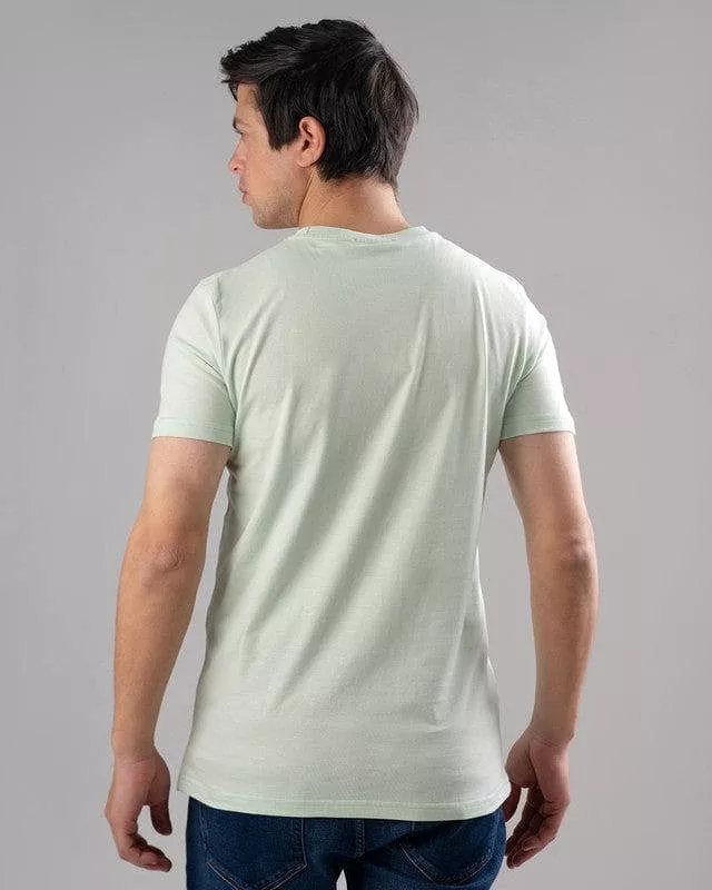 Printed Mint T-Shirt with Round Neck