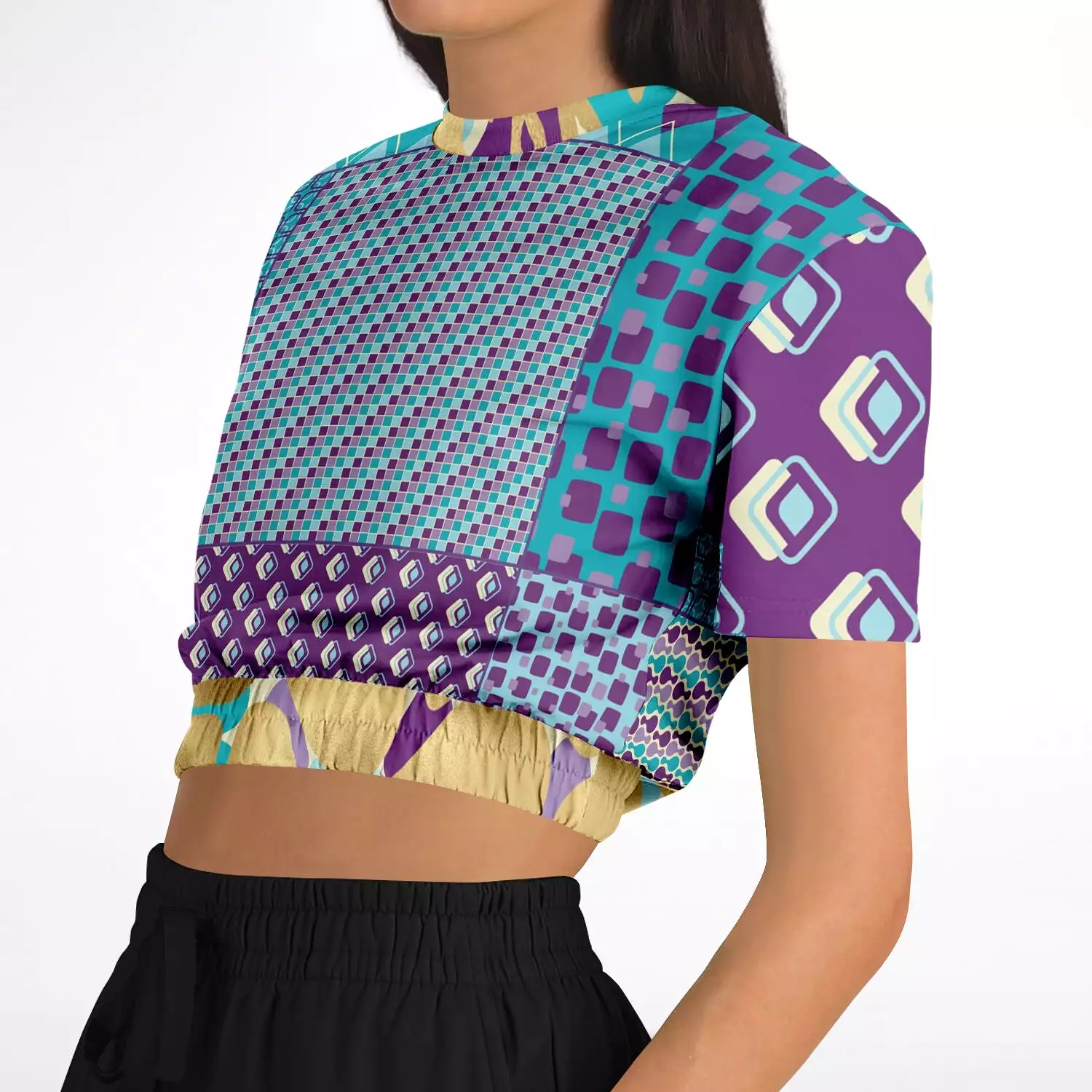 Purple Jetson Cropped Sweater