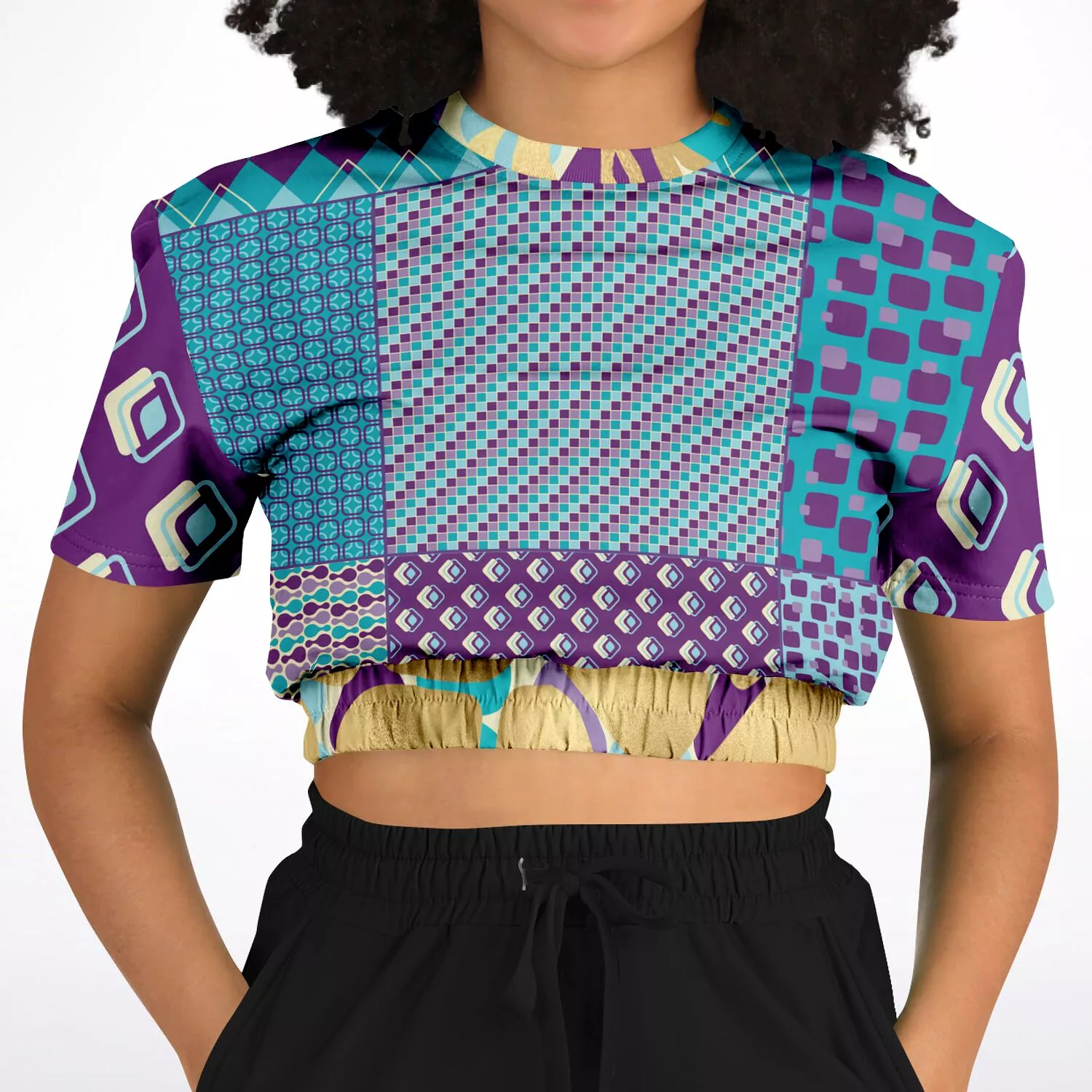 Purple Jetson Cropped Sweater