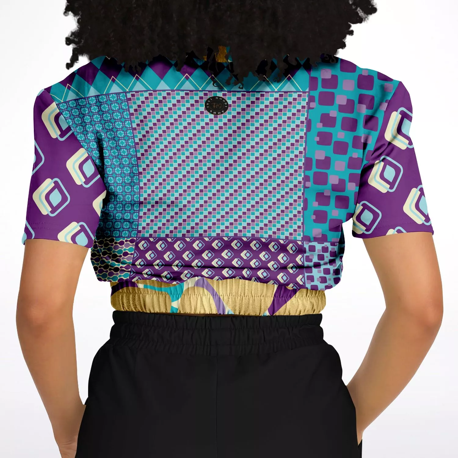 Purple Jetson Cropped Sweater