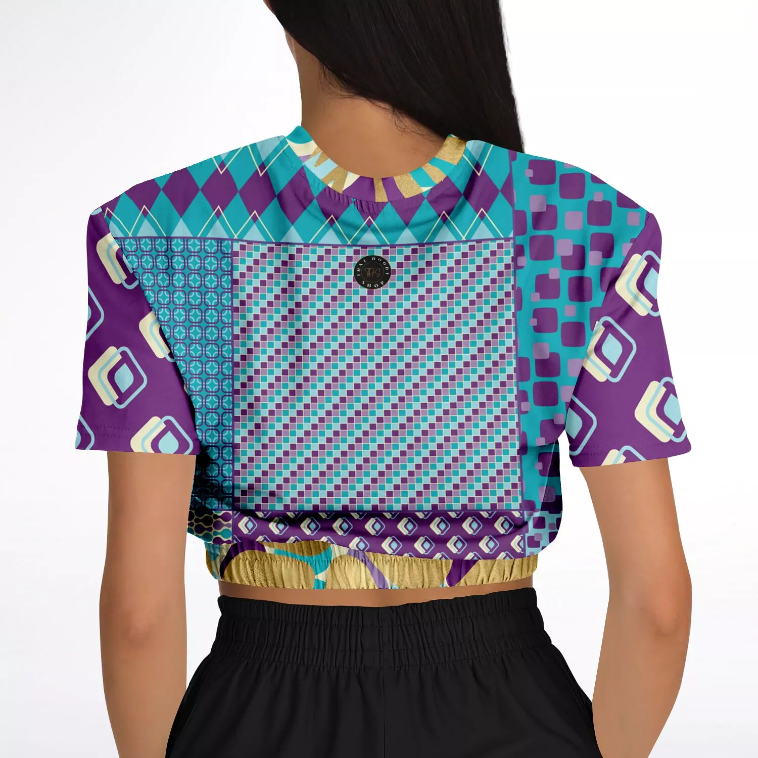 Purple Jetson Cropped Sweater