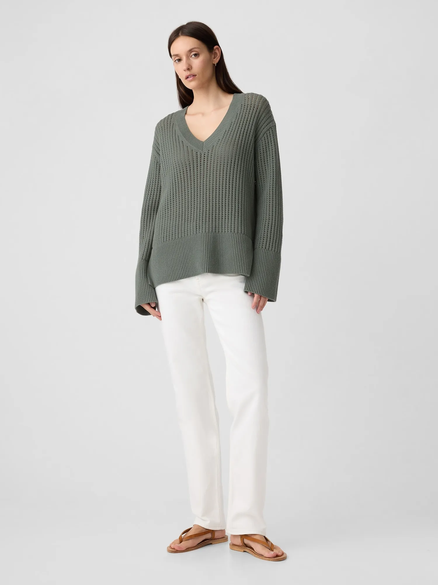 Cozy Knit V-Neck Jumper