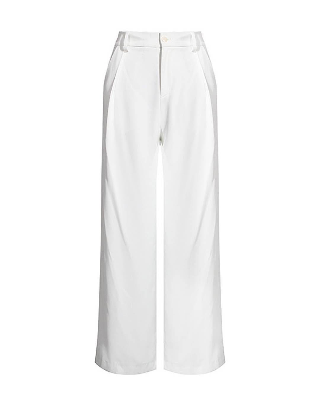 Result: Wide Leg High Waist Lace-Up Ankle Pants