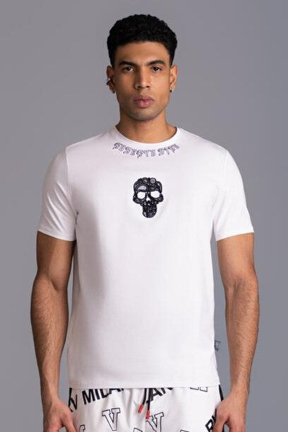 Roberto Vino Skull T-shirt - White