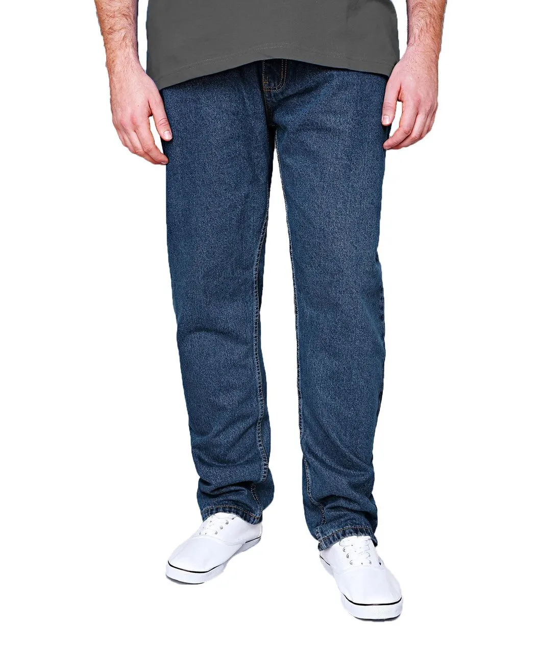 Blue Stonewash Carlos Stretch Denim Jeans by Rockford