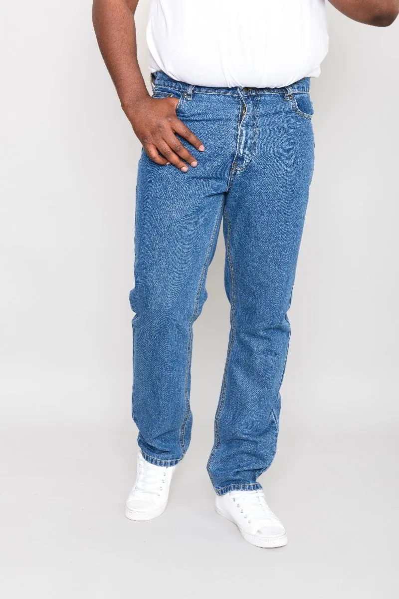 Blue Stonewash Carlos Stretch Denim Jeans by Rockford