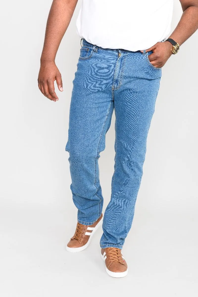 Blue Stonewash Carlos Stretch Denim Jeans by Rockford