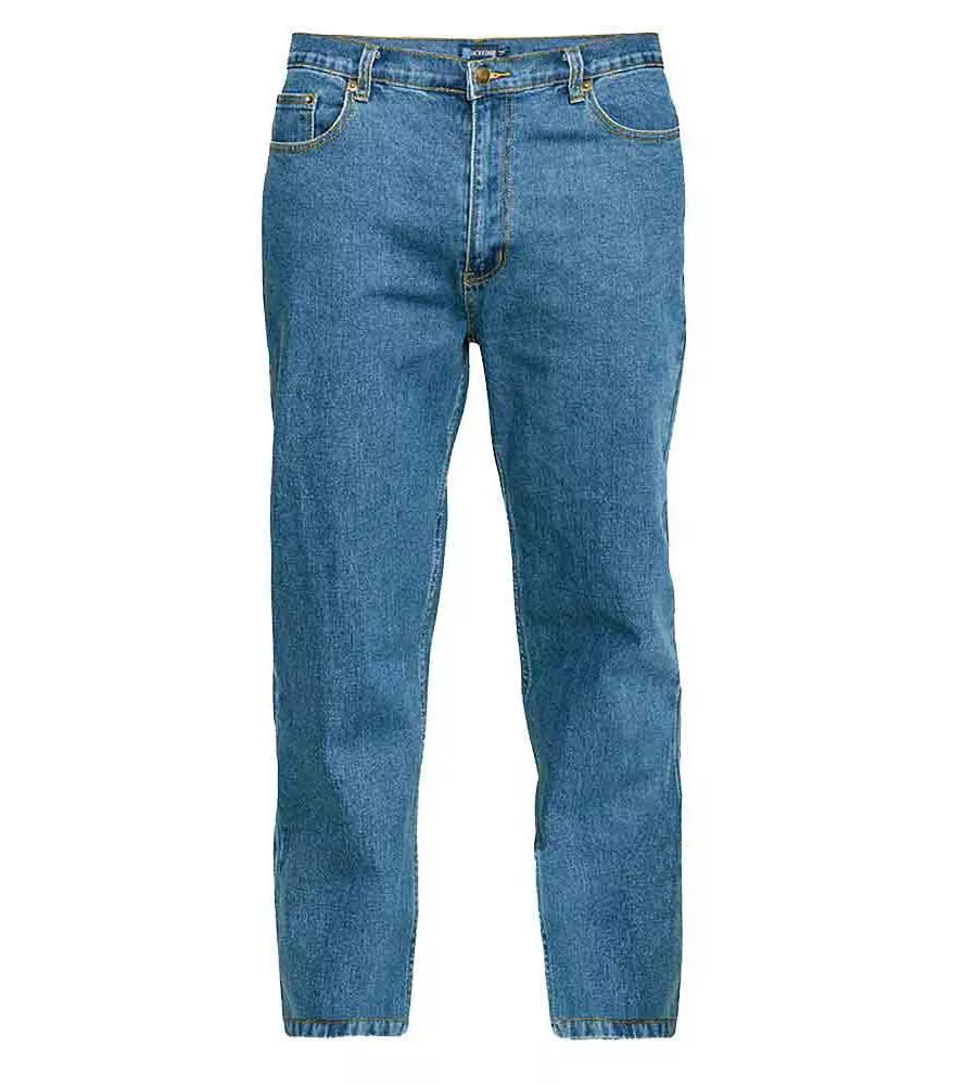 Blue Stonewash Comfort Fit Stretch Jeans (CARLOS STONEWASH) for Men at Rockford