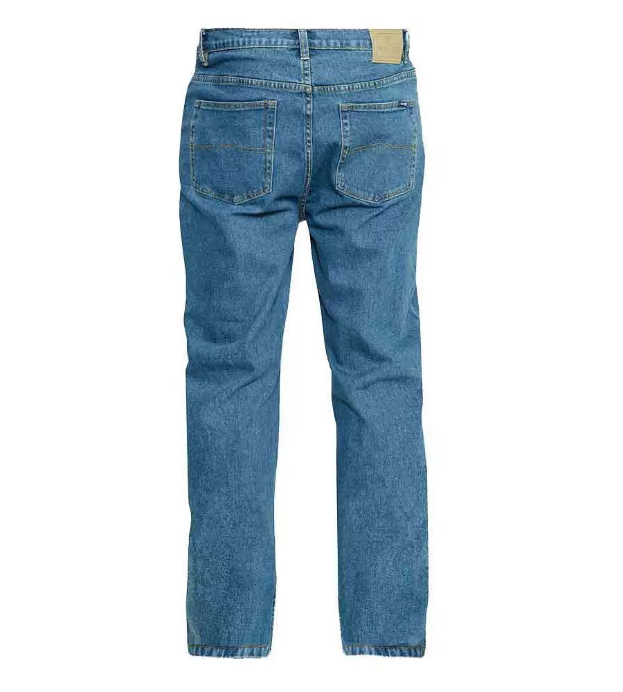 Blue Stonewash Comfort Fit Stretch Jeans (CARLOS STONEWASH) for Men at Rockford