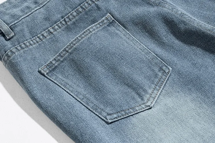 Blue Denim Straight Jeans