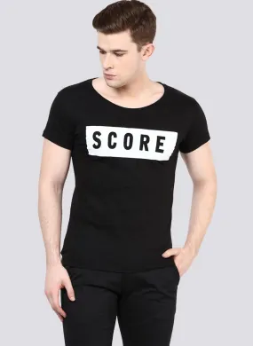 Basic T-shirt with 'SCORE' Print