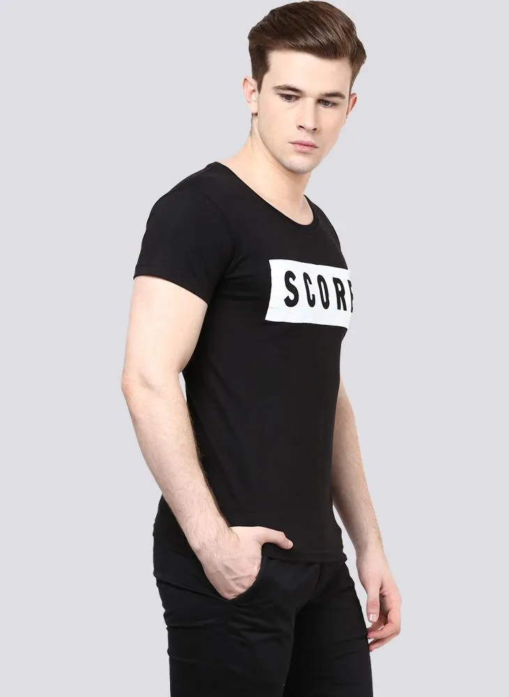 Basic T-shirt with 'SCORE' Print