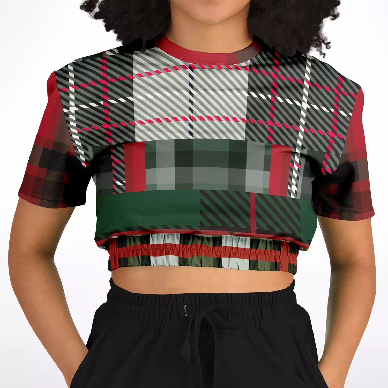 Scots eco-poly cropped sweater