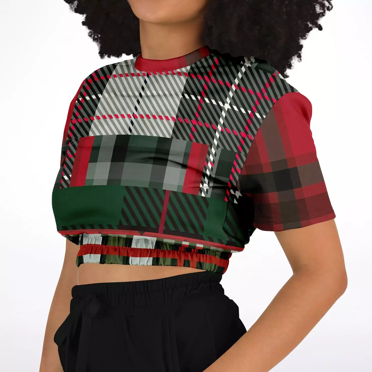 Scots eco-poly cropped sweater