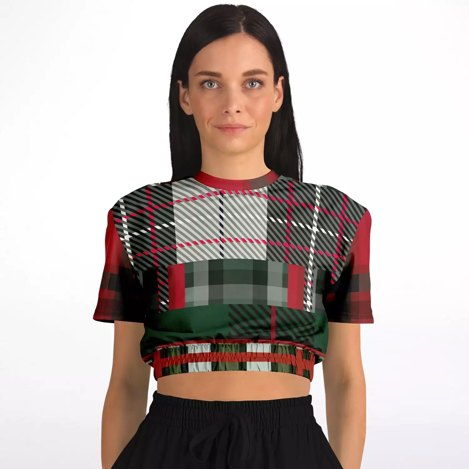 Scots eco-poly cropped sweater