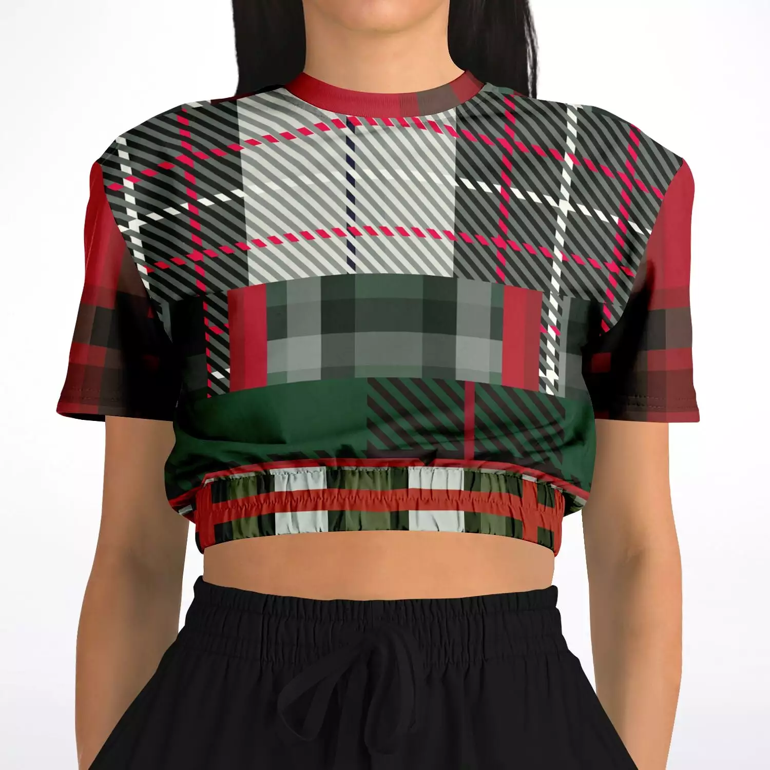 Scots eco-poly cropped sweater