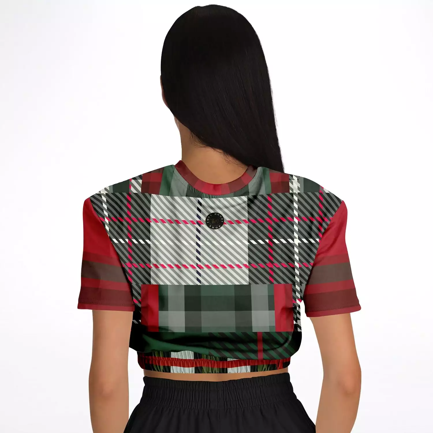 Scots eco-poly cropped sweater