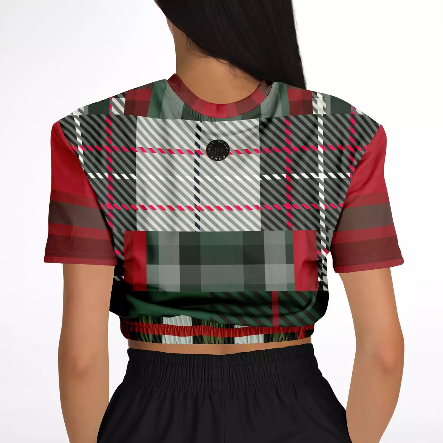 Scots eco-poly cropped sweater