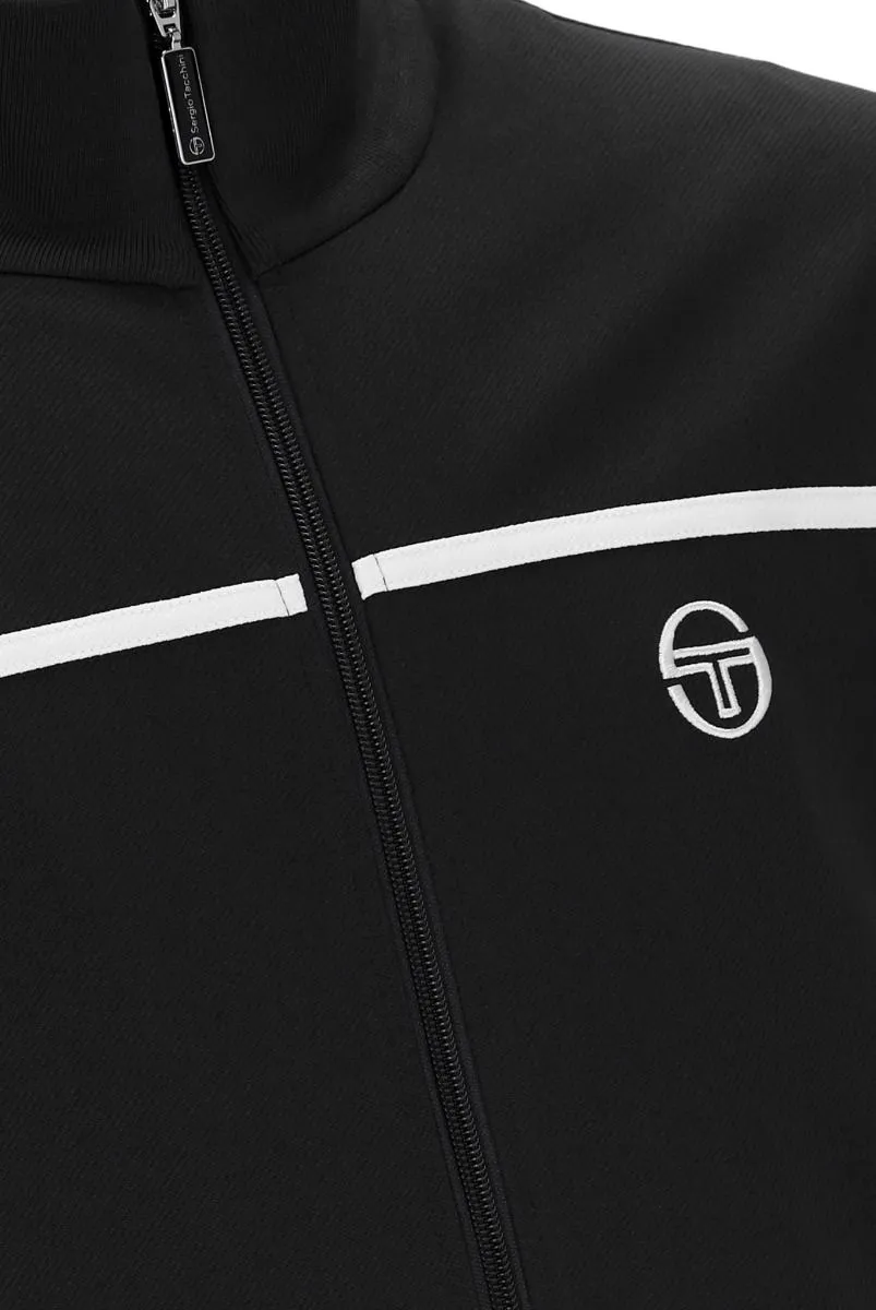 Black White Sergio Tacchini Damarindo Track Jacket