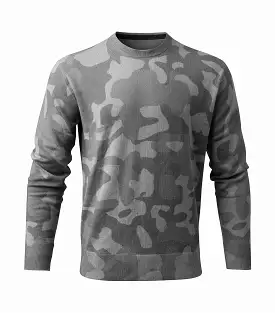 Sero Grey Camo Cashmere Sweater