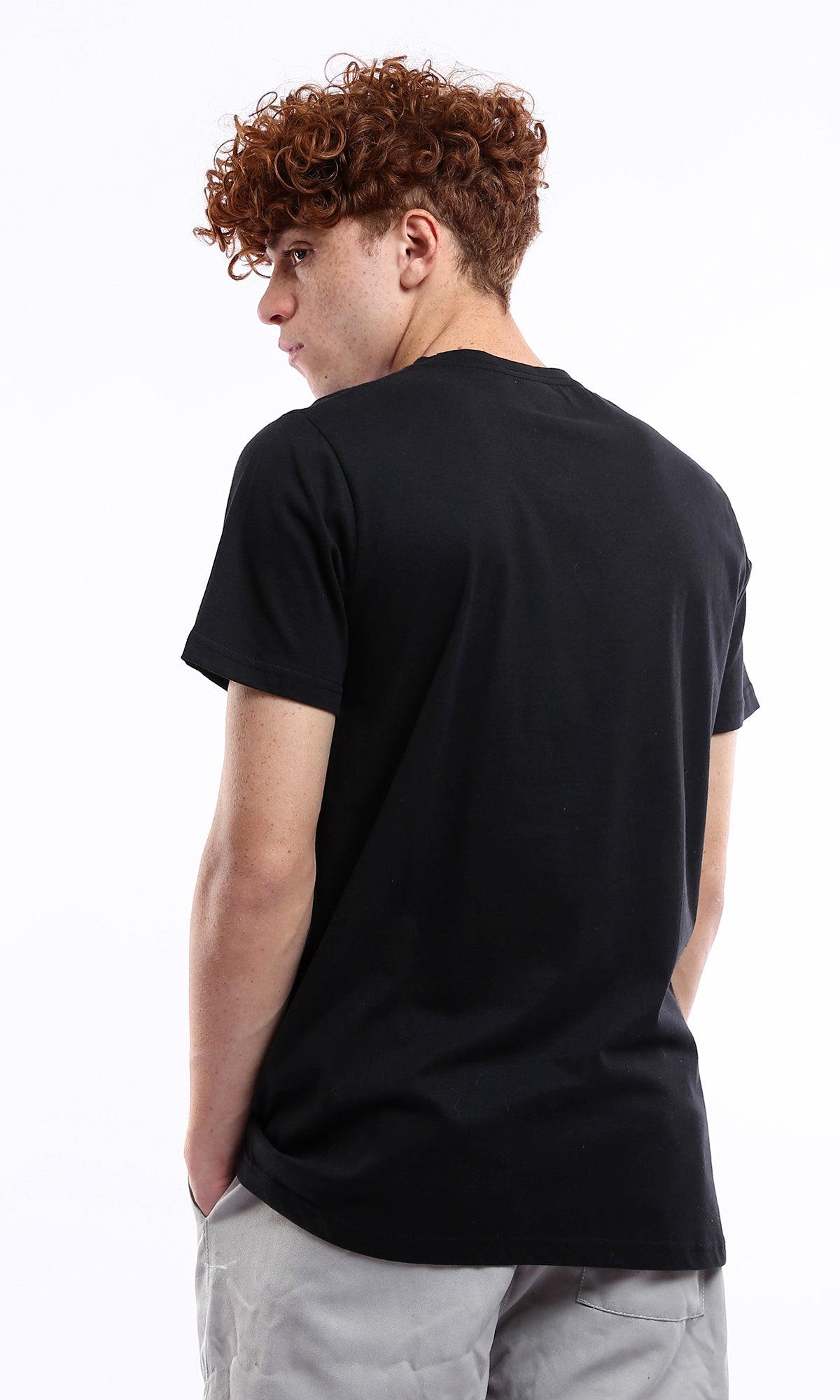 Short Sleeves Solid Cotton Basic Tee