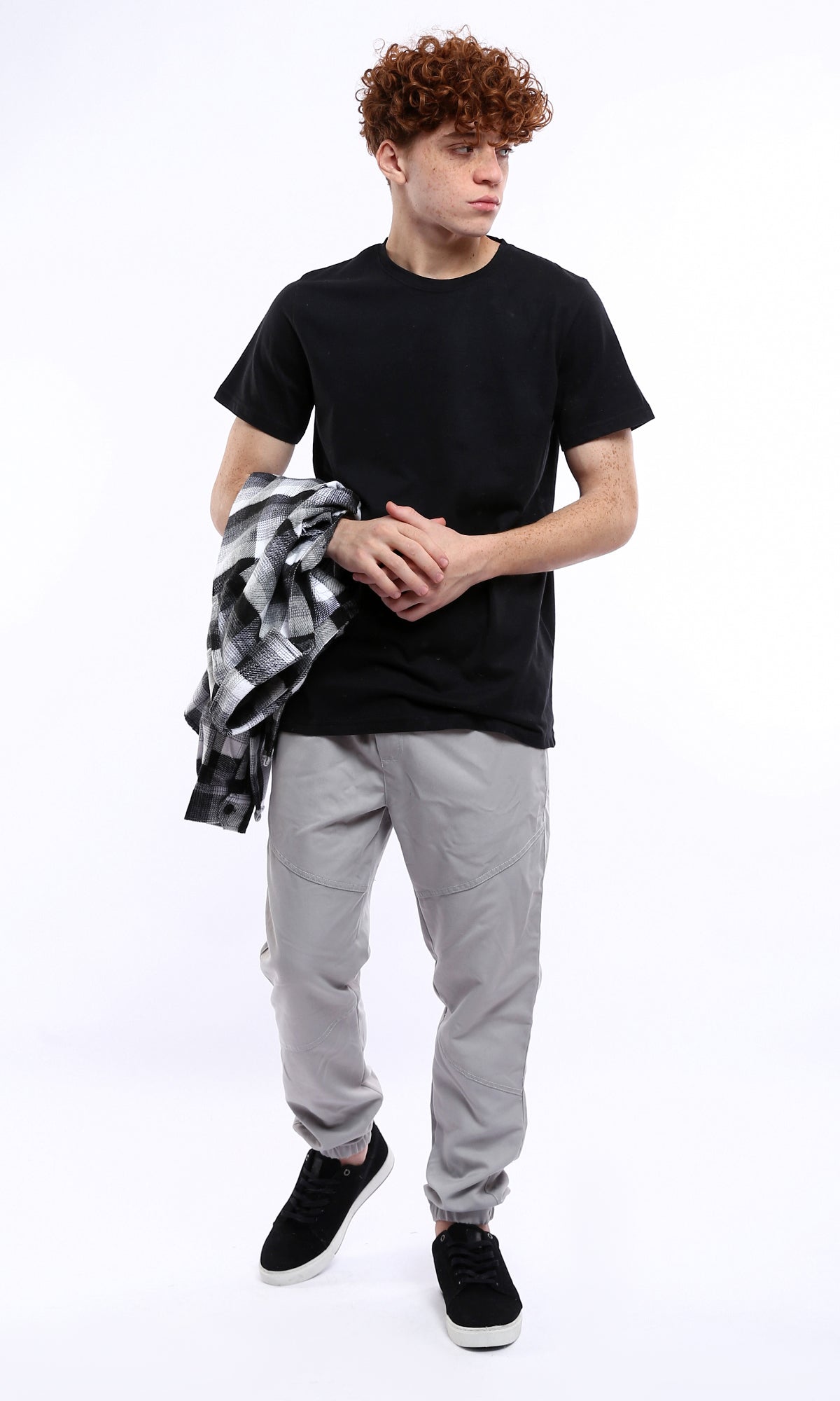 Short Sleeves Solid Cotton Basic Tee