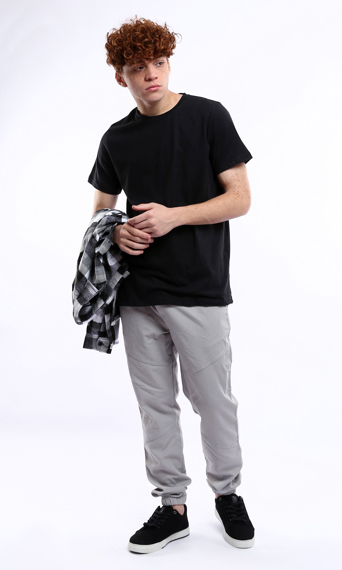 Short Sleeves Solid Cotton Basic Tee