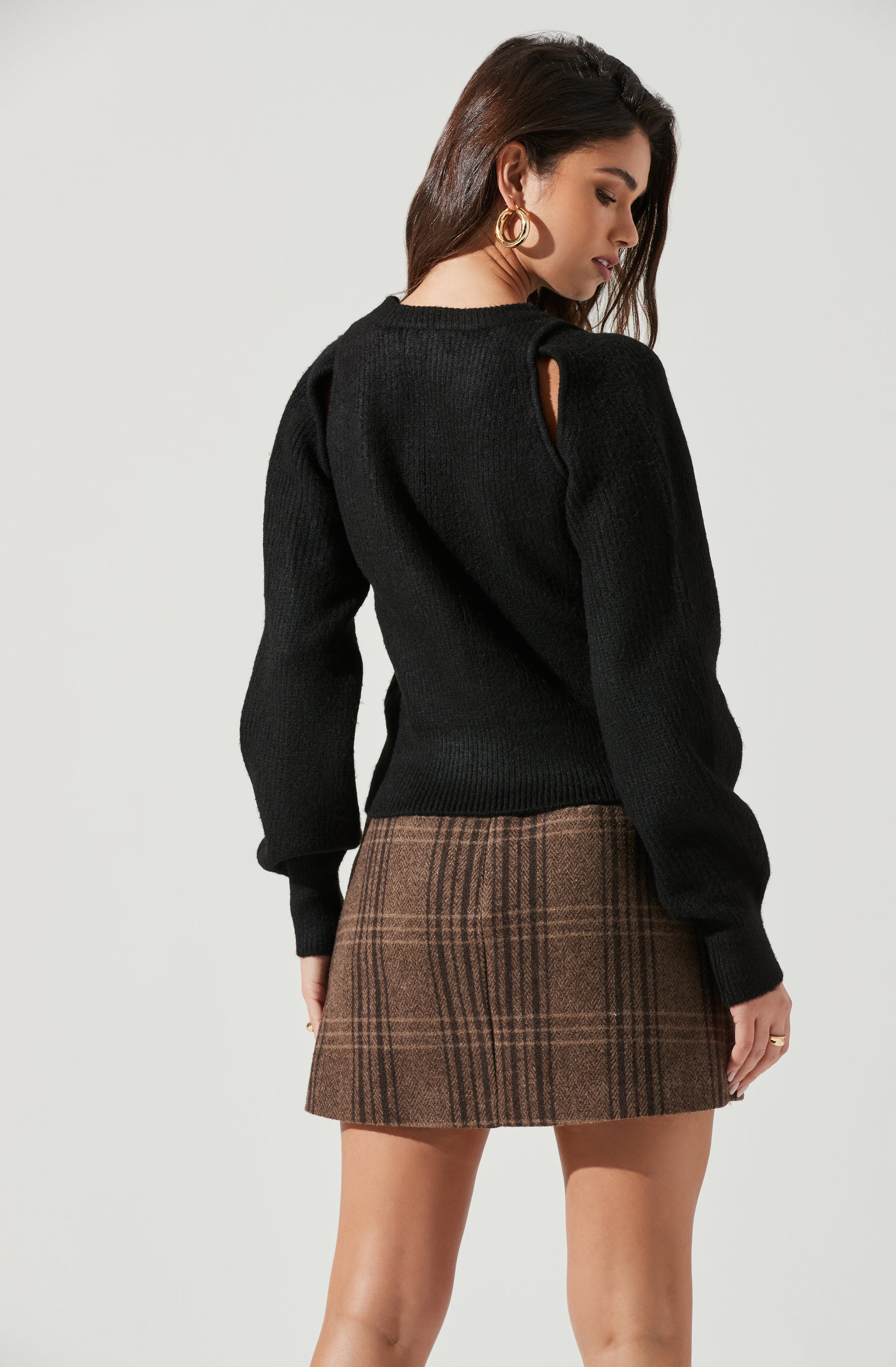 Shoulder Cutout Sweater - Adira