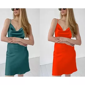 Sleeveless Silk Dress