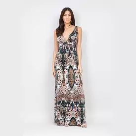 Sleeveless Wrap Maxi Dress.