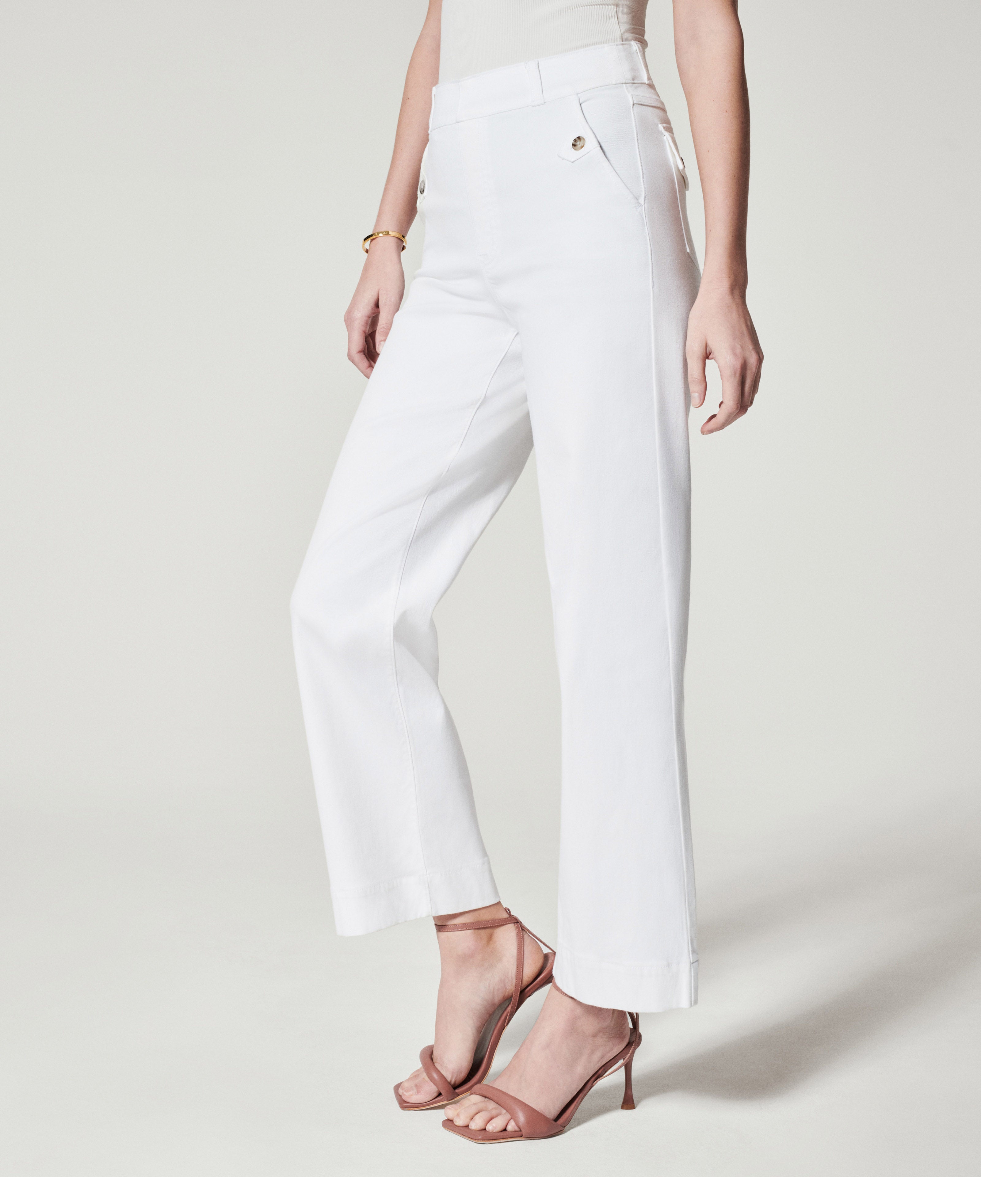 Spanx Wide Leg Pants Bright White