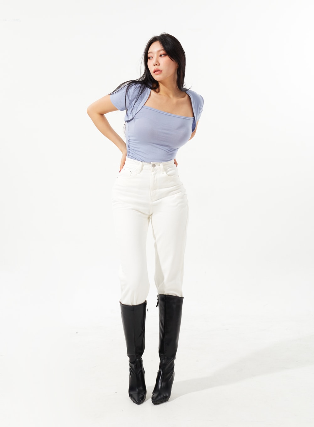 Straight Leg Ankle Pants - IM323