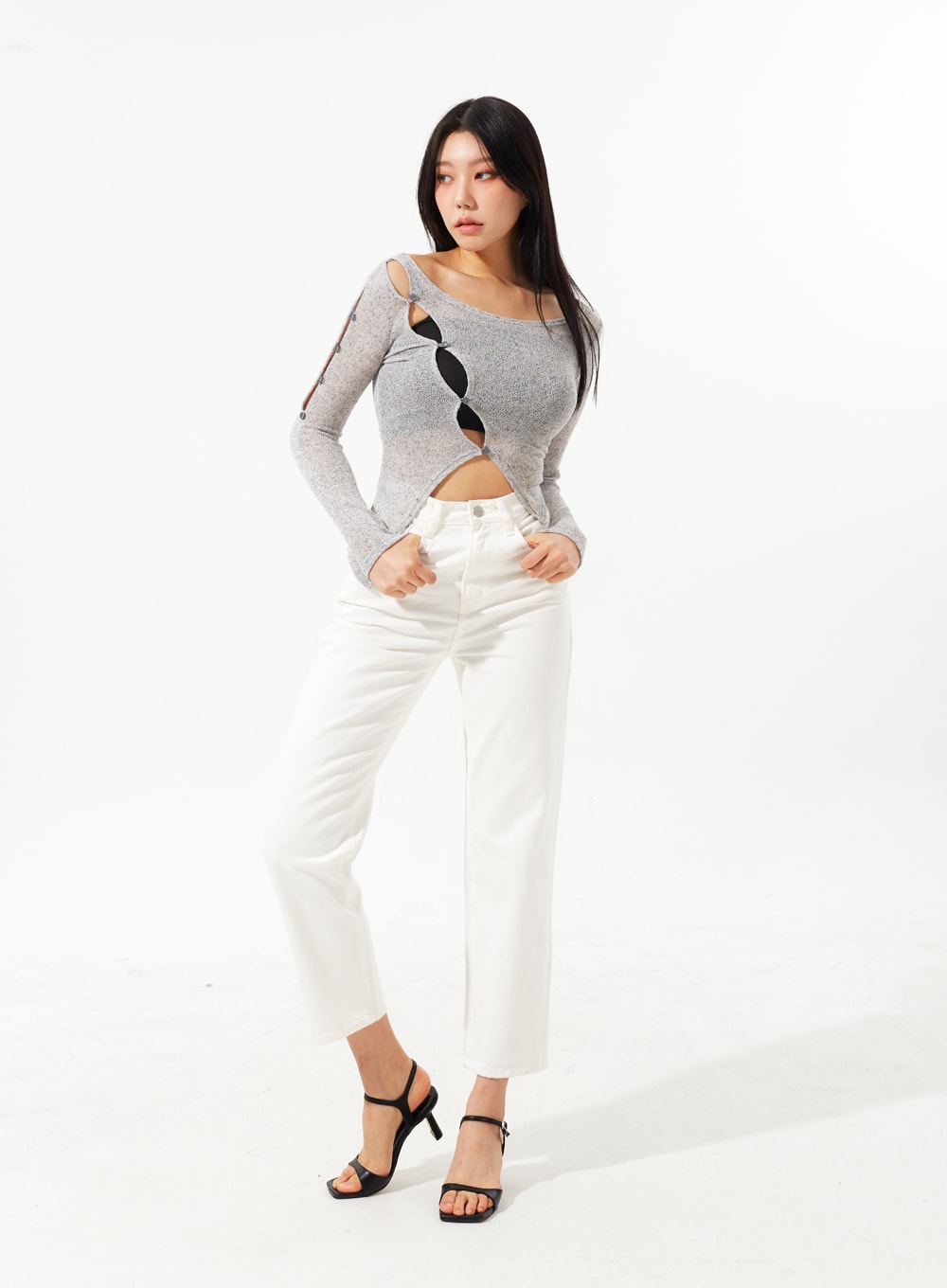 Straight Leg Ankle Pants - IM323