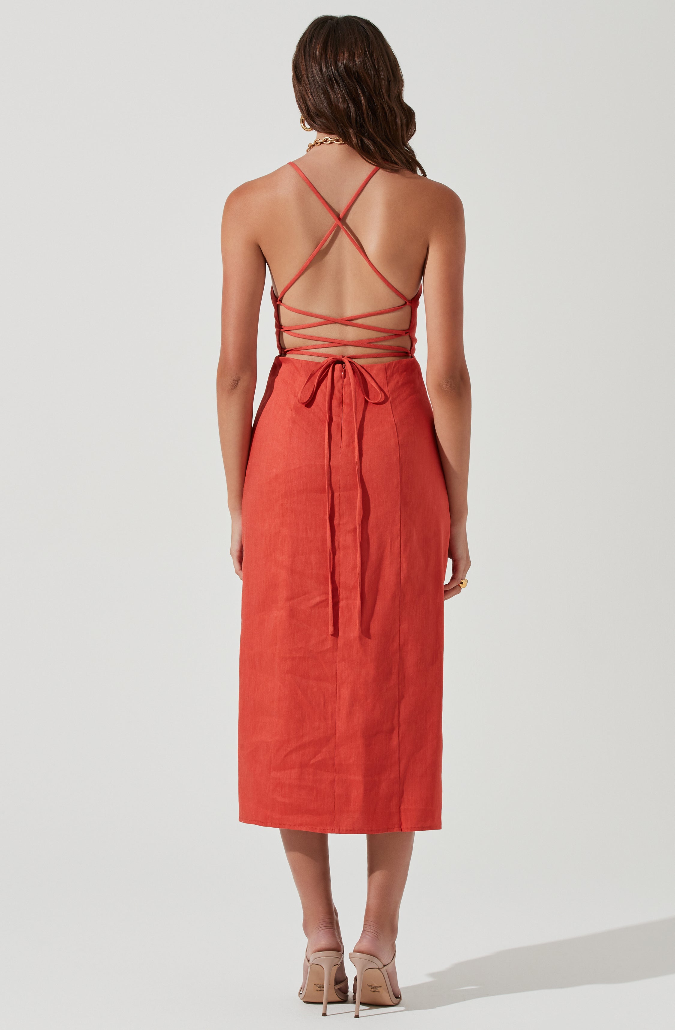 Strappy Back Midi Dress