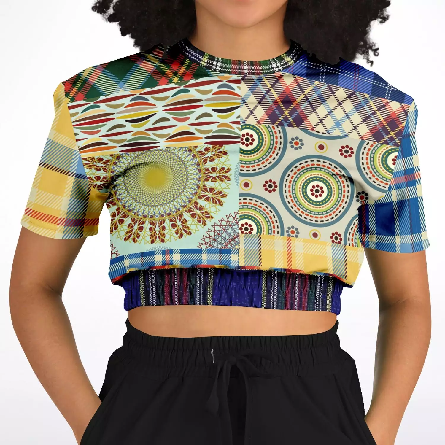 Sunny DeLite Short Sleeve Cropped Sweater