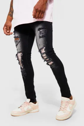 Bandana Biker Jeans for Men - Shop Now at boohooMAN UK